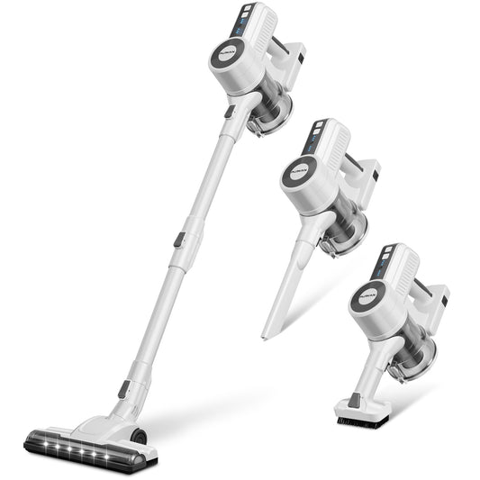 PURKINN Cordless Vacuum Cleaner with 200W Brushless Motor, 28000Pa Strong Suction, 3 Modes, Lightweight Handheld Vacuum for Home, Car, Hard Floor, Carpet, B8